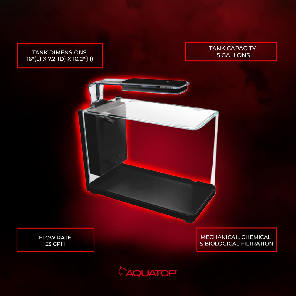 Aquatop Pisces reglage-lumineux-reglable: personnalisation rapide de l'éclairage.