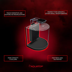 Aquatop Pisces verre durable, construction robuste et fiable.