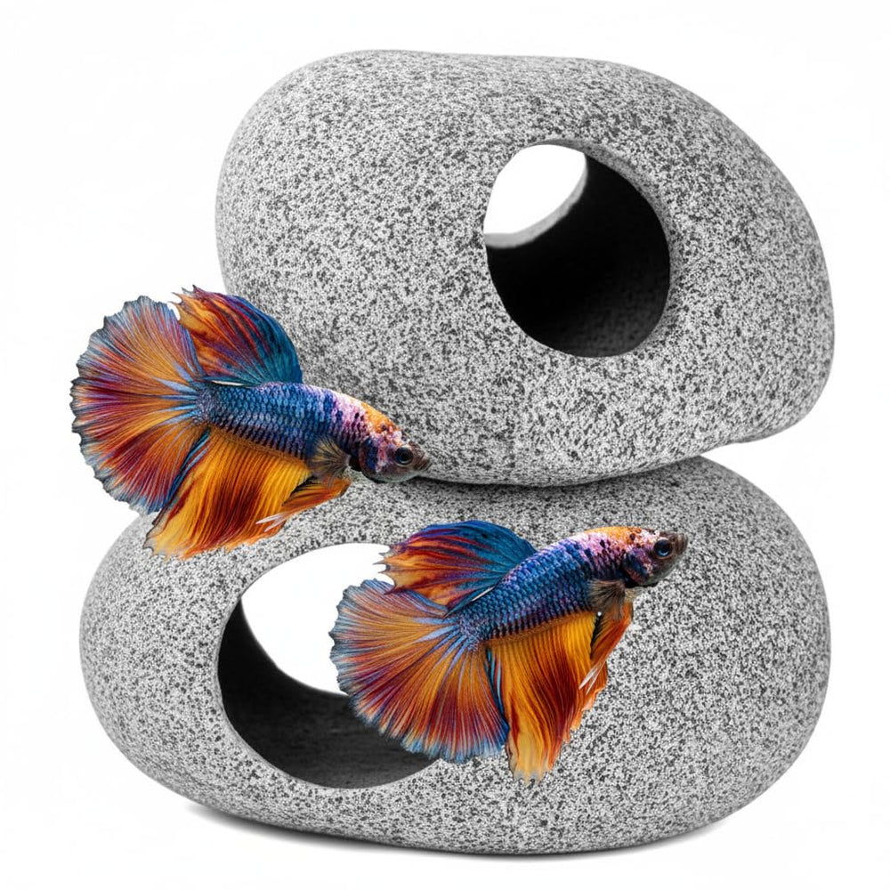 Roches d'aquarium naturelles d'Aquazoo pour un décor réaliste et durable.