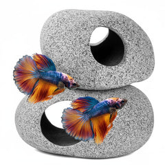Roches d'aquarium naturelles d'Aquazoo pour un décor réaliste et durable.
