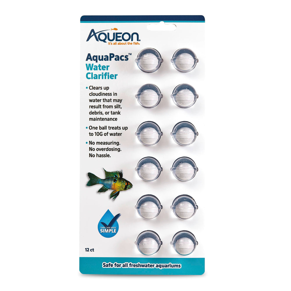 Aqueon AquaPacs : balle traitement 10 g clarifie l'eau.