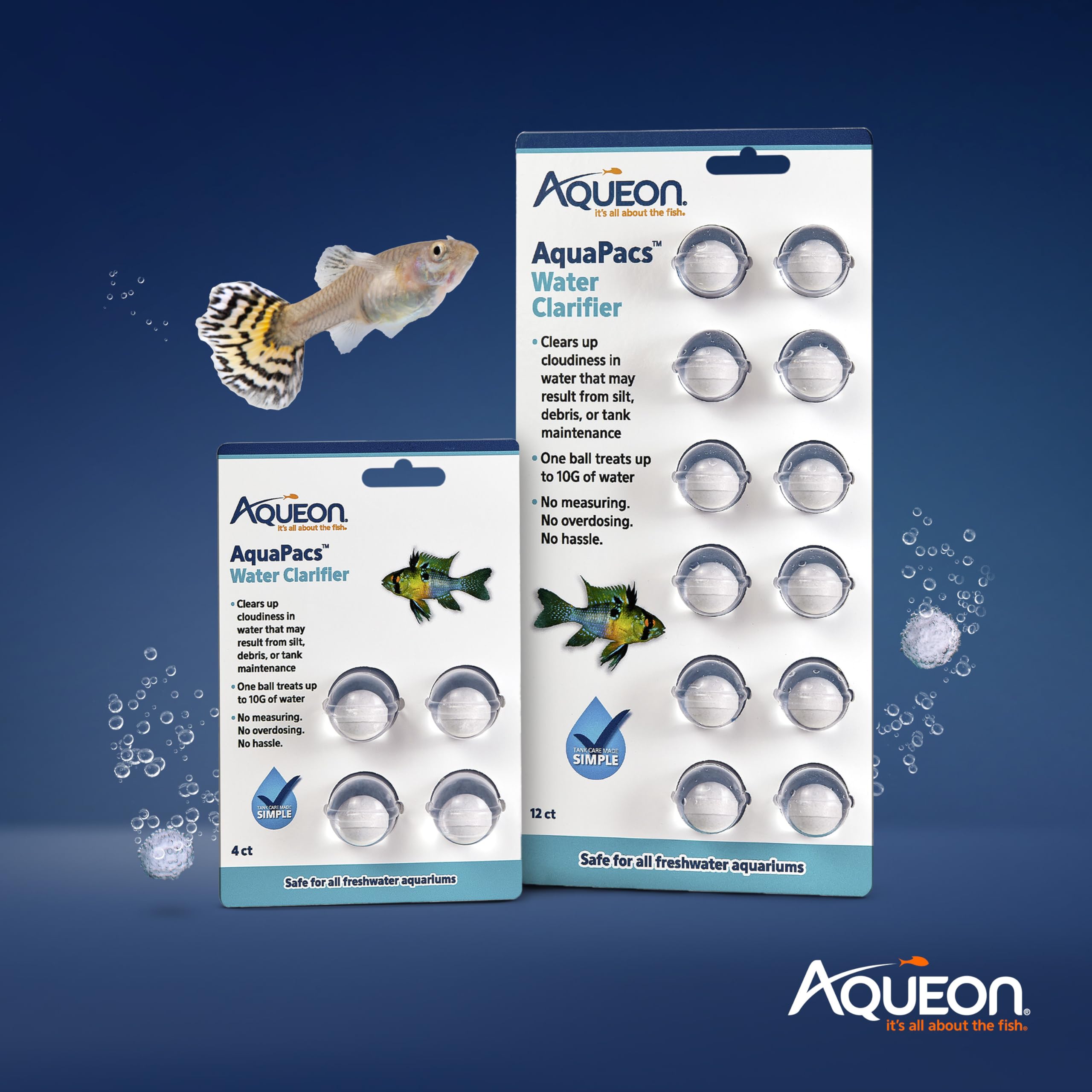 Aqueon AquaPacs : boule traitant jusqu'à 10 galons américains.