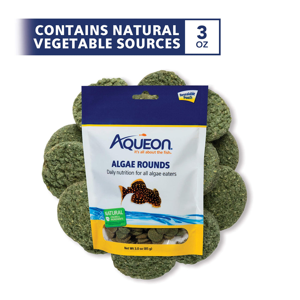 Aqueon Boules Algues coulent lentement, alimentation adaptée pour poissons de fond.