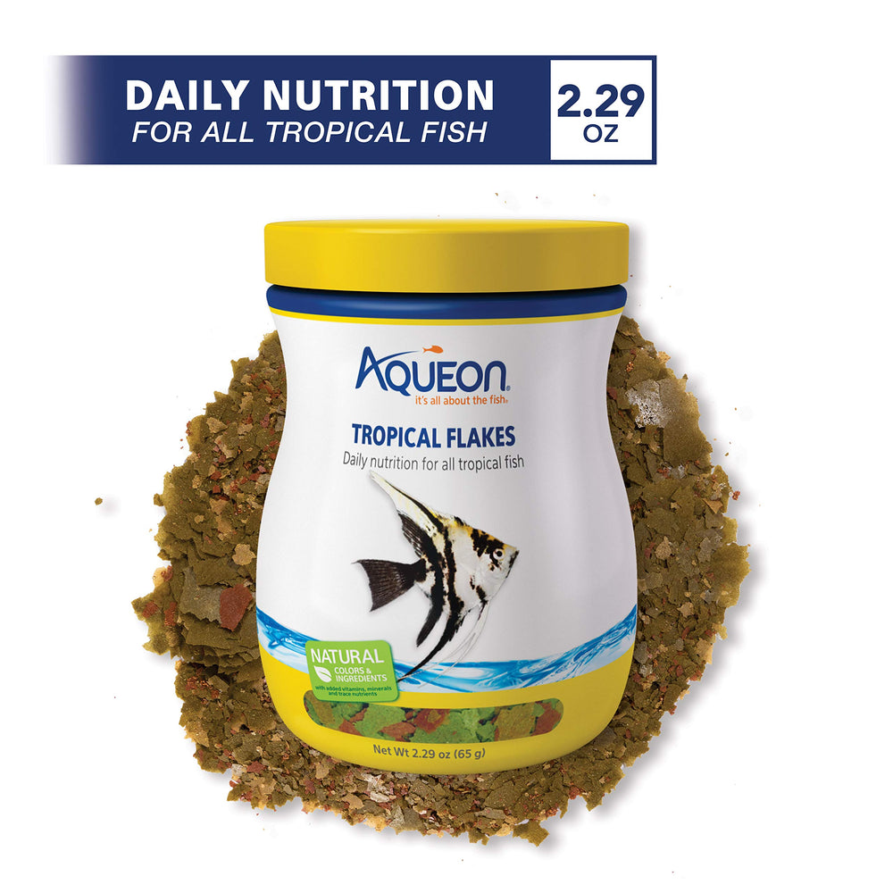 Aqueon Flocons Tropicaux – flottaison en surface pour nourrir rapidement les poissons.