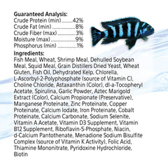 Aqueon Cichlid Mini – granulés qui limitent les déchets grâce à une meilleure assimilation.