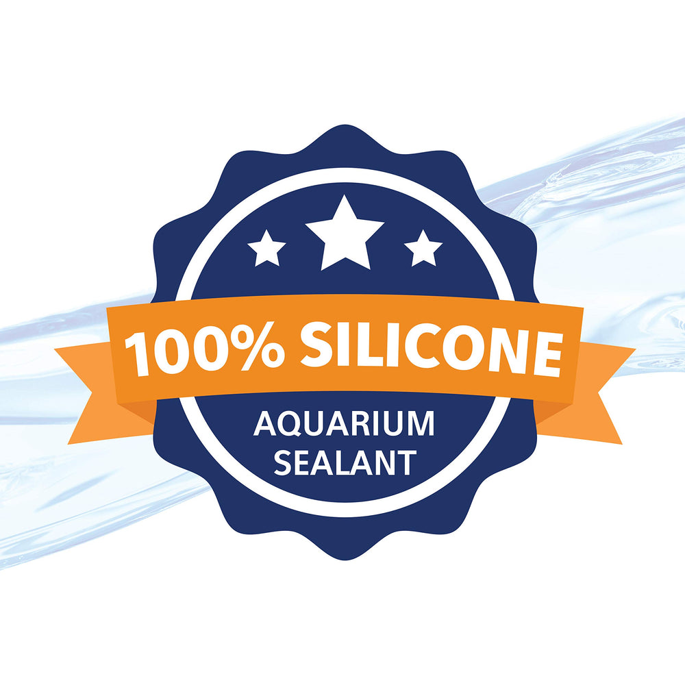 Usage sûr pour eaux douces et salées avec le mastic silicone clair Aqueon.