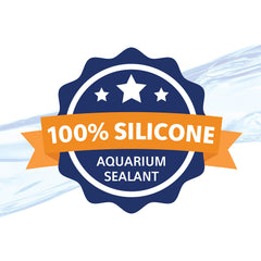 Usage sûr pour eaux douces et salées avec le mastic silicone clair Aqueon.
