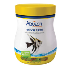 Aqueon Nourriture en flocons – flocons flottants pour nourrir les poissons tropicaux en surface.