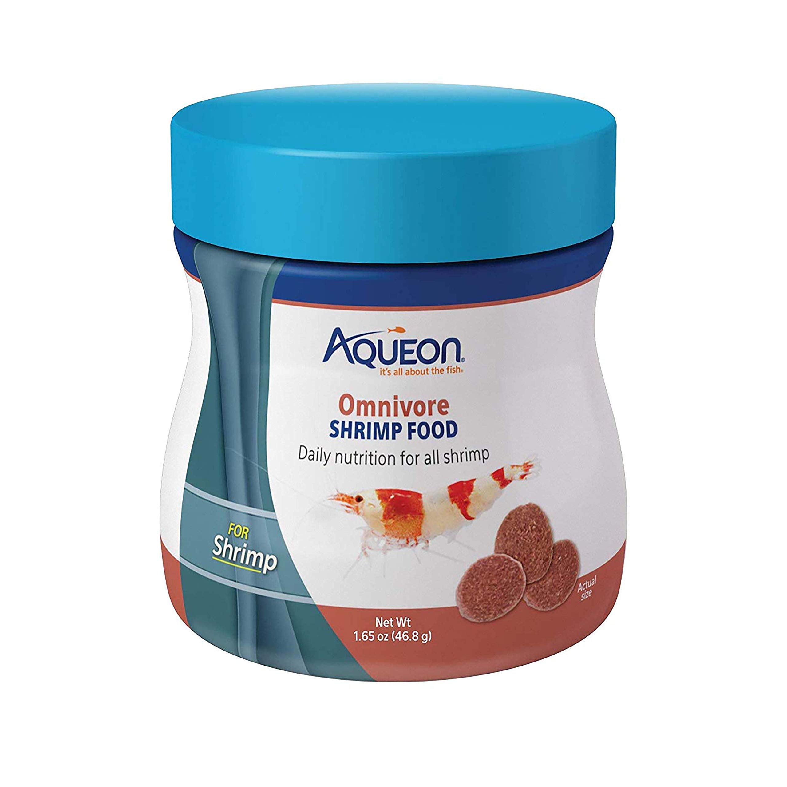 Aqueon Disques Omnivores pour Crevettes: bouteille pratique pour nourrir régulièrement.
