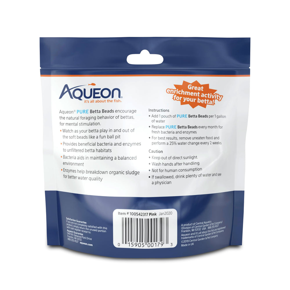 Aqueon PURE Betta Beads conseils sur le changement d’eau