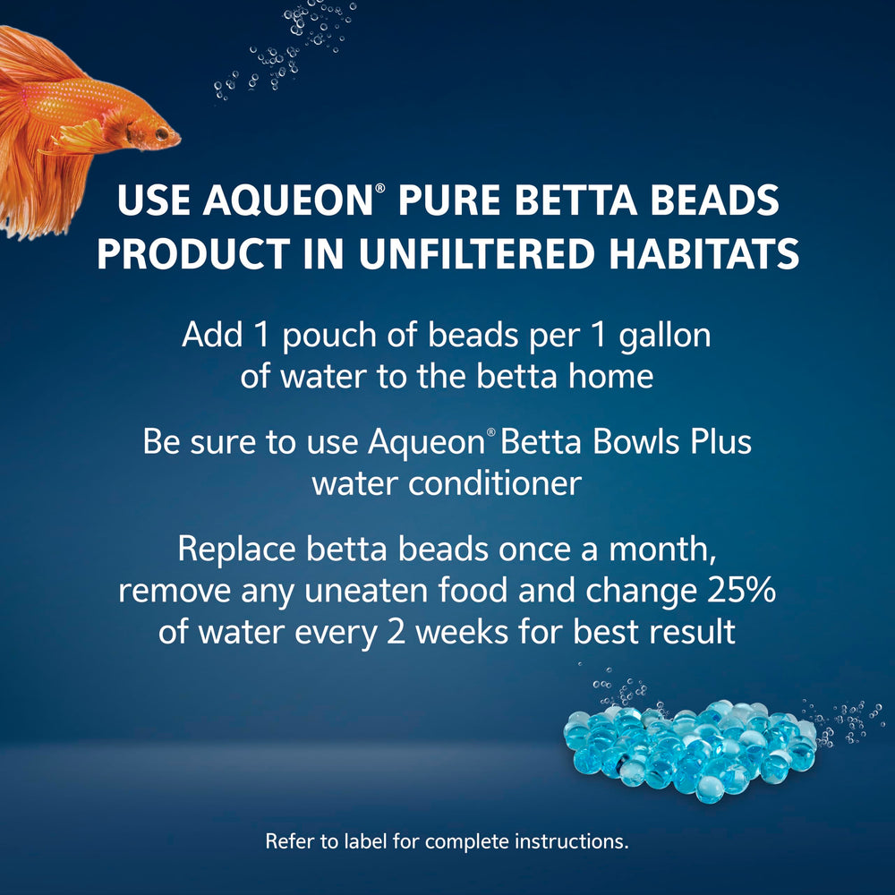 Aqueon Pure Betta Beads, boules dans eau non filtrée, eau potentiellement plus claire