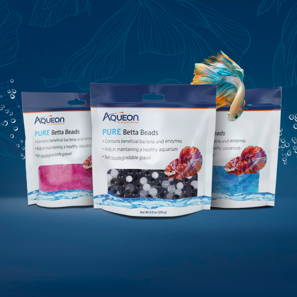 Aqueon Pure Betta Beads, texture douce, expérience tactile sécurisée
