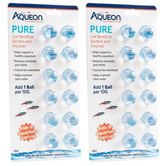 Aqueon Pure: boules de bactéries vivantes pour filtration biologique.