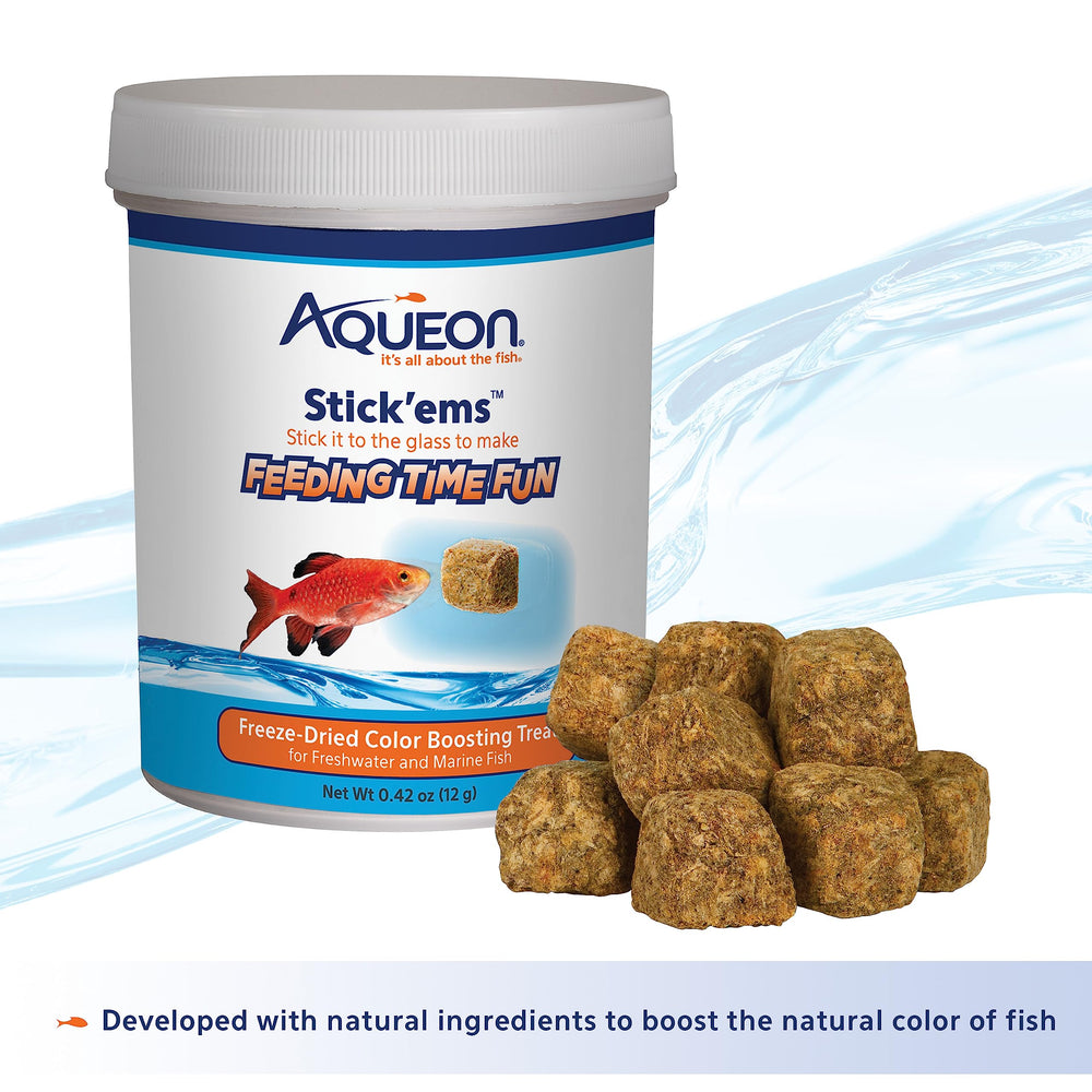 Stick’ems palatabilité élevée attire les poissons lors du repas.