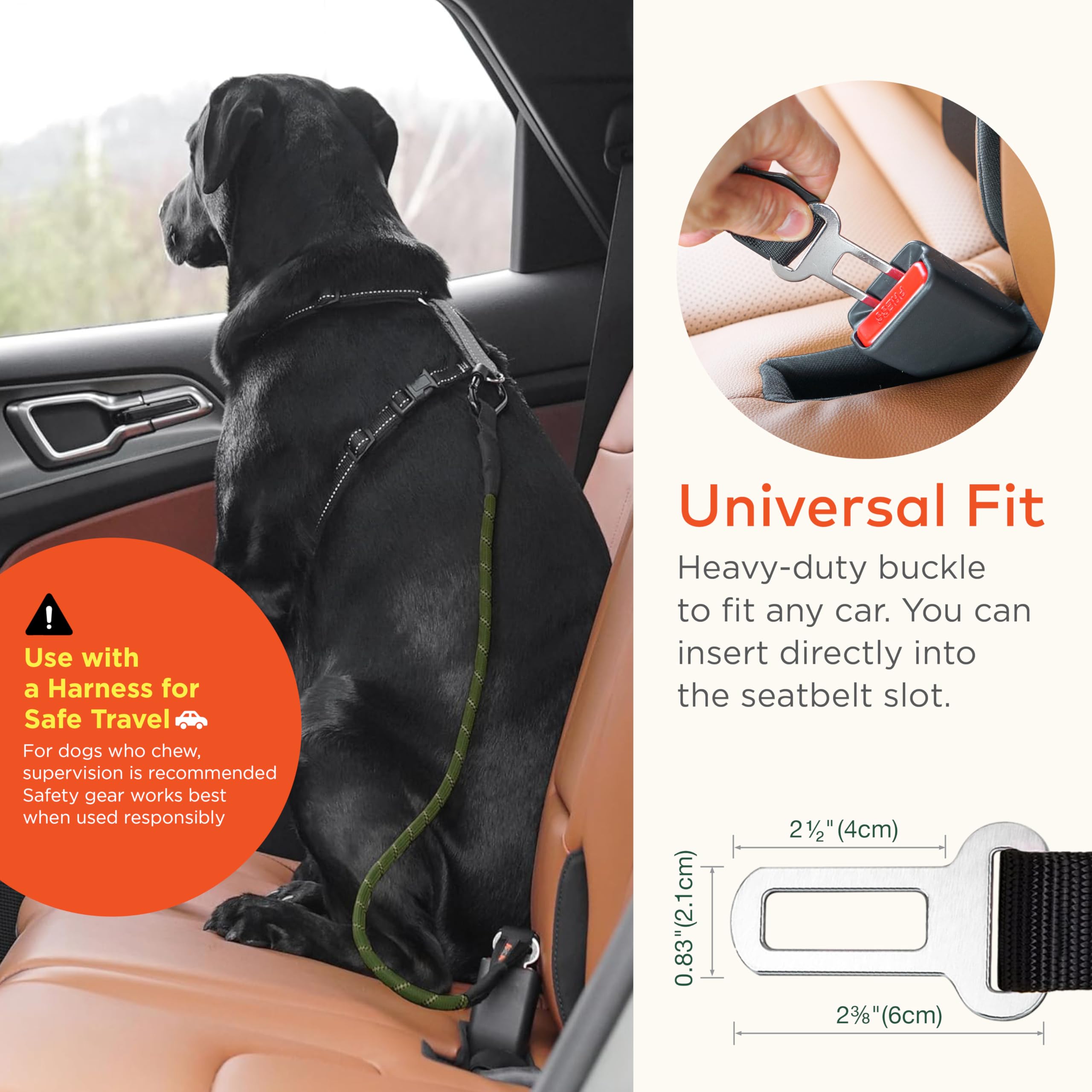 ARCA PET ceinture chien voiture lien haute tension adapte tous les chiens