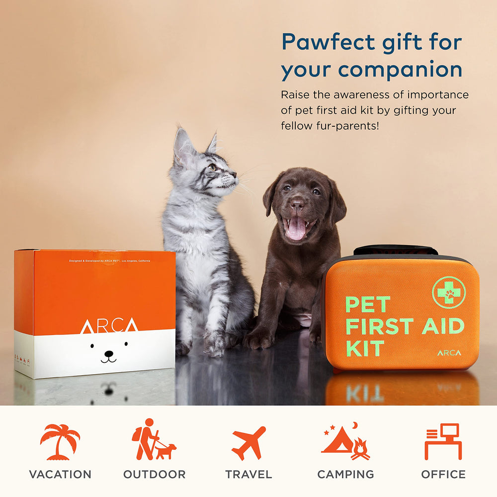 ARCA PET Kit prêt-à-emporter pour chiens et chats en trajets routiers et randonnées