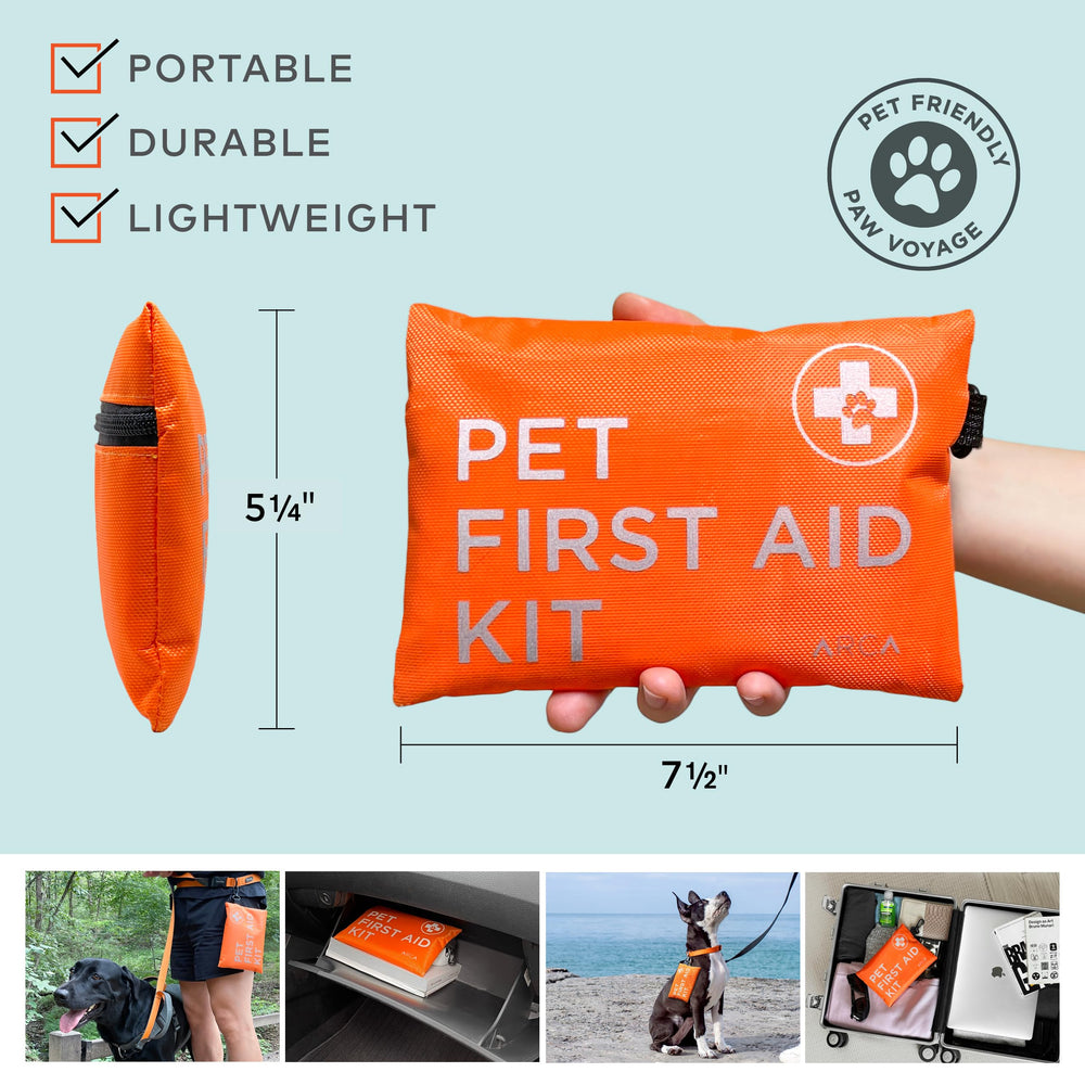 ARCA PET Kit secours chien en plein air, usage et couverture lors d’activités.