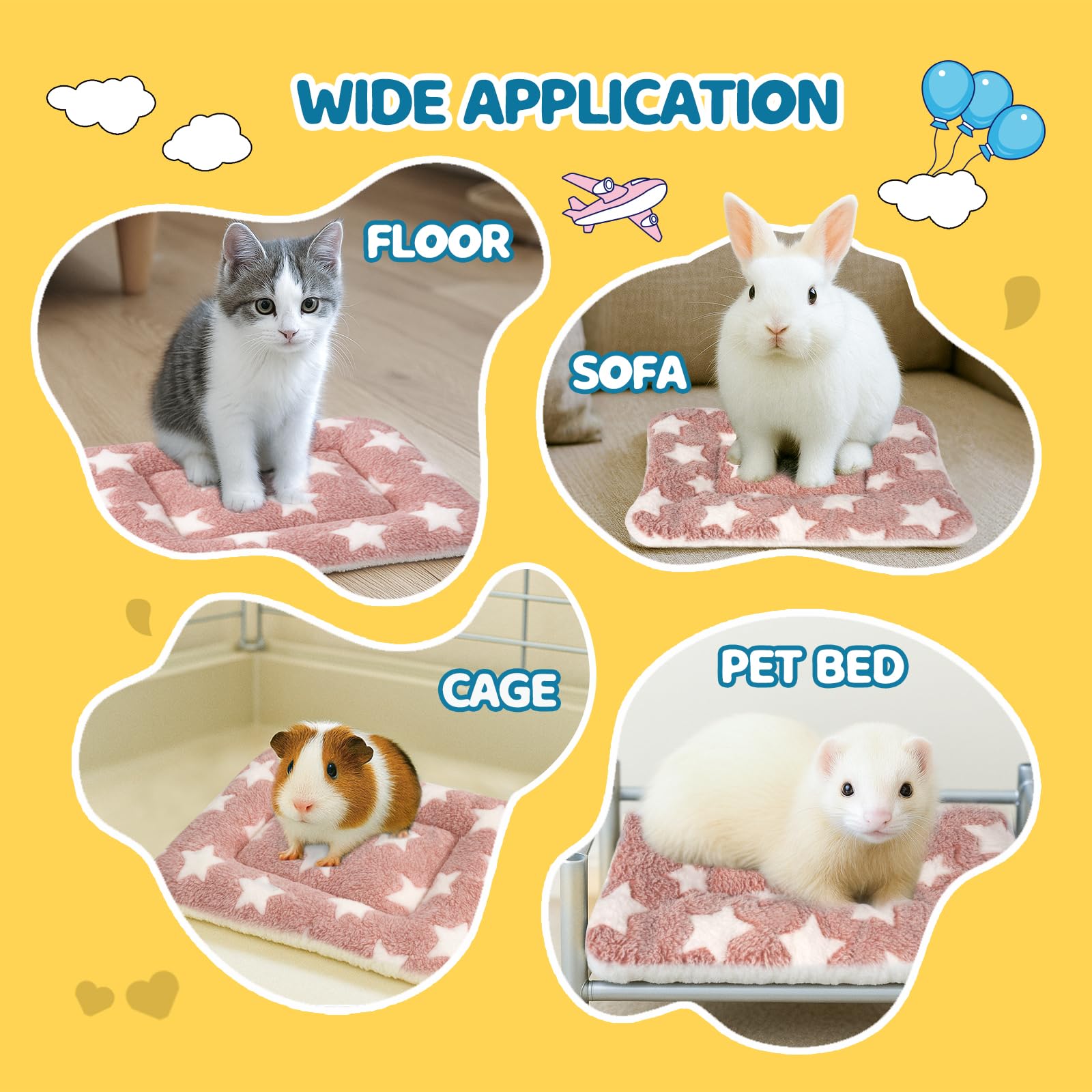 Lavable en machine, entretien facile pour tapis lapin.