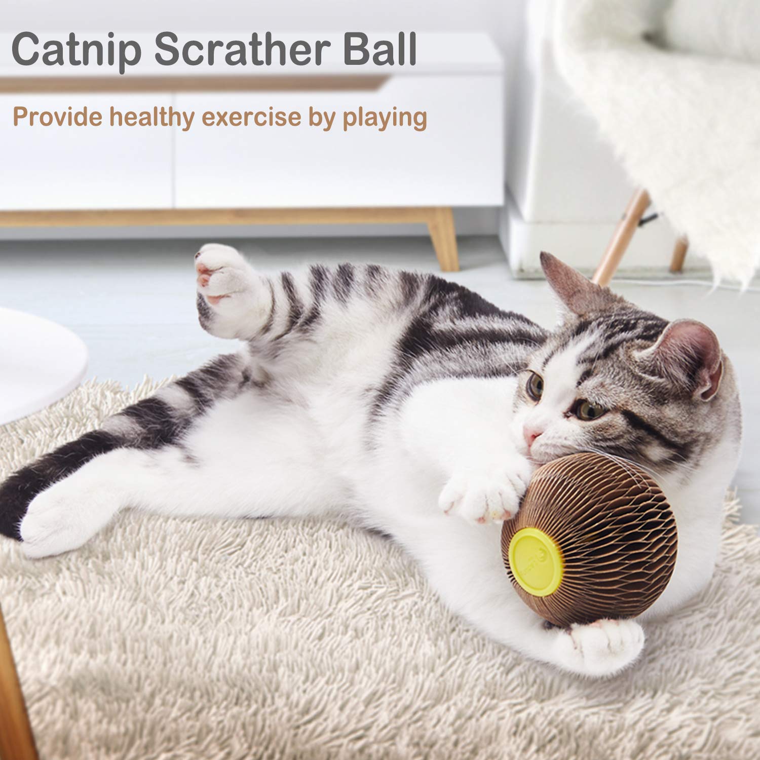 AREIIA Balle Catnip Chat – bien-être et divertissement grâce au catnip.
