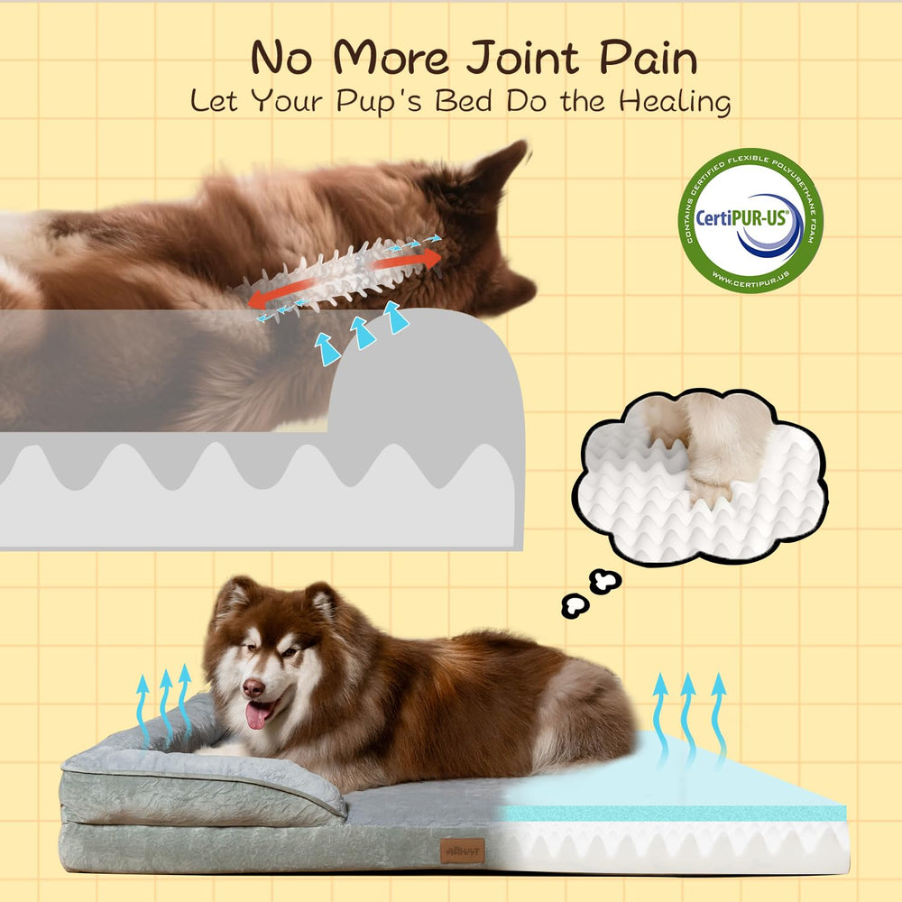 ARHAT lit chien à rebond rapide retrouve sa forme pour un confort durable