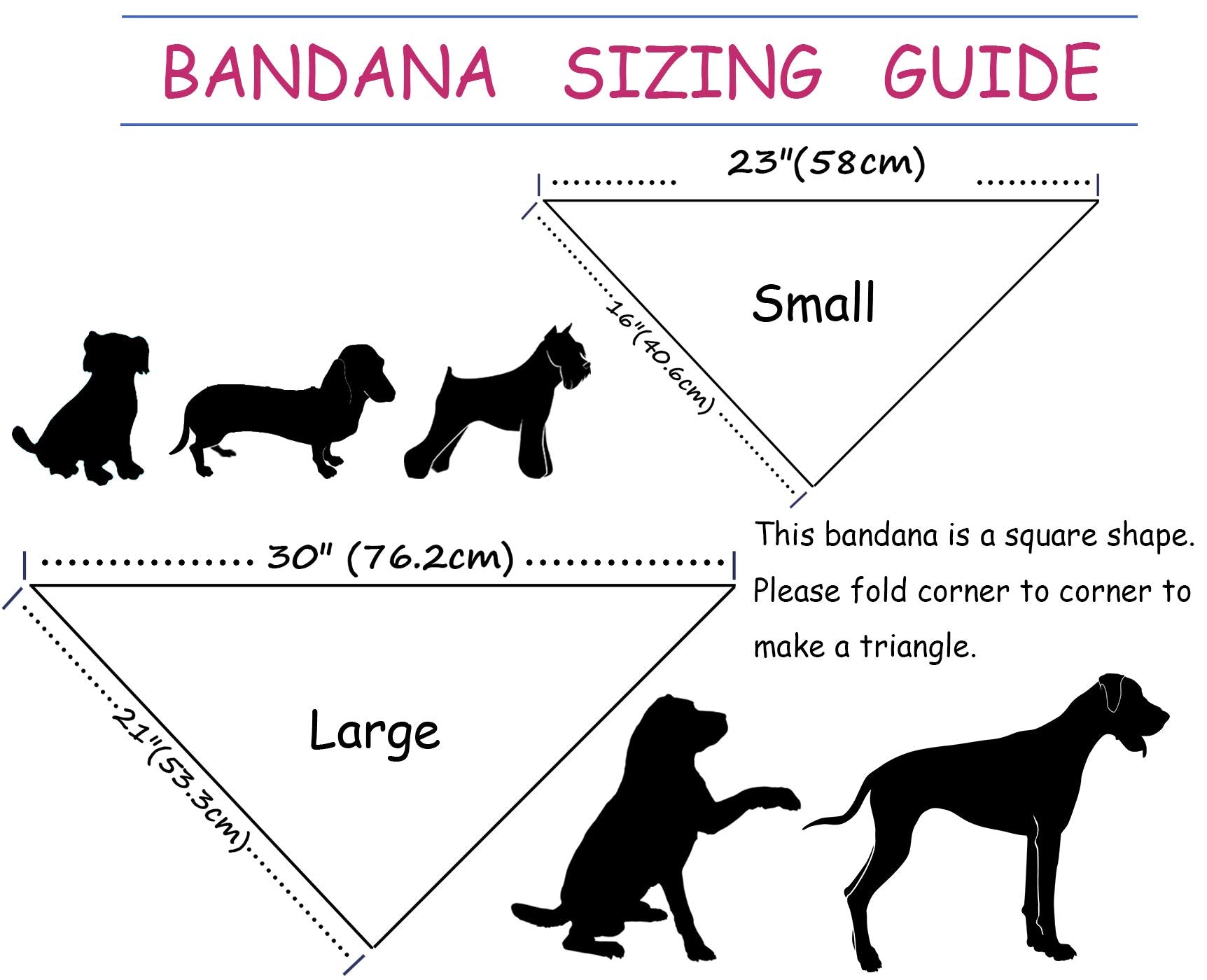 Facile à laver et réutilisable, Aring Pet bandana chic.