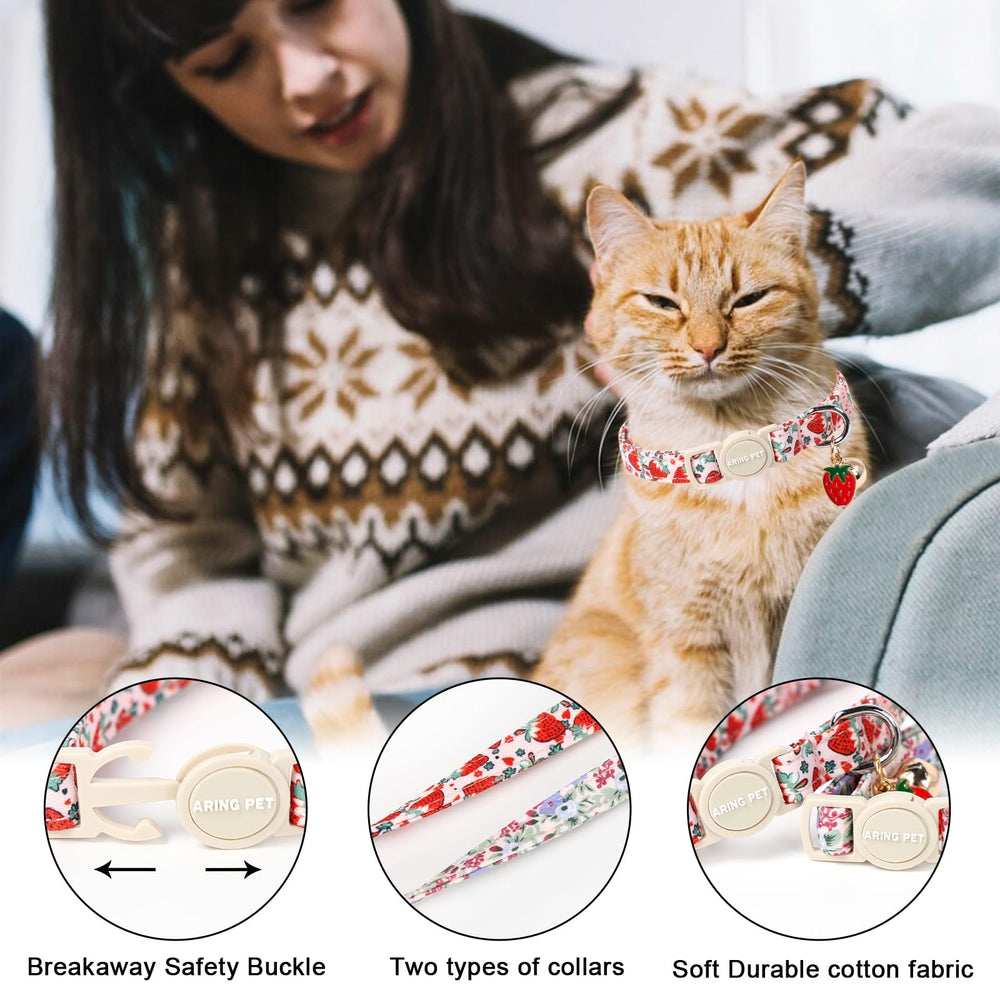Collier chat ARING PET boucle securite et clochette – meilleur repérage.