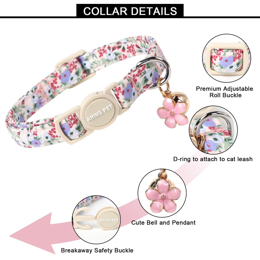 Collier chat coton leger doux ARING PET – douceur et lavage facile.