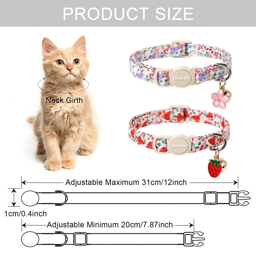 Collier chat reglable ARING PET – taille adaptable pour tout chaton.