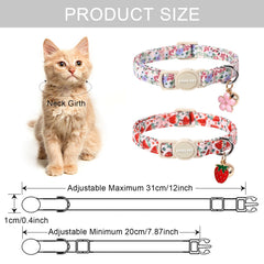Collier chat reglable ARING PET – taille adaptable pour tout chaton.