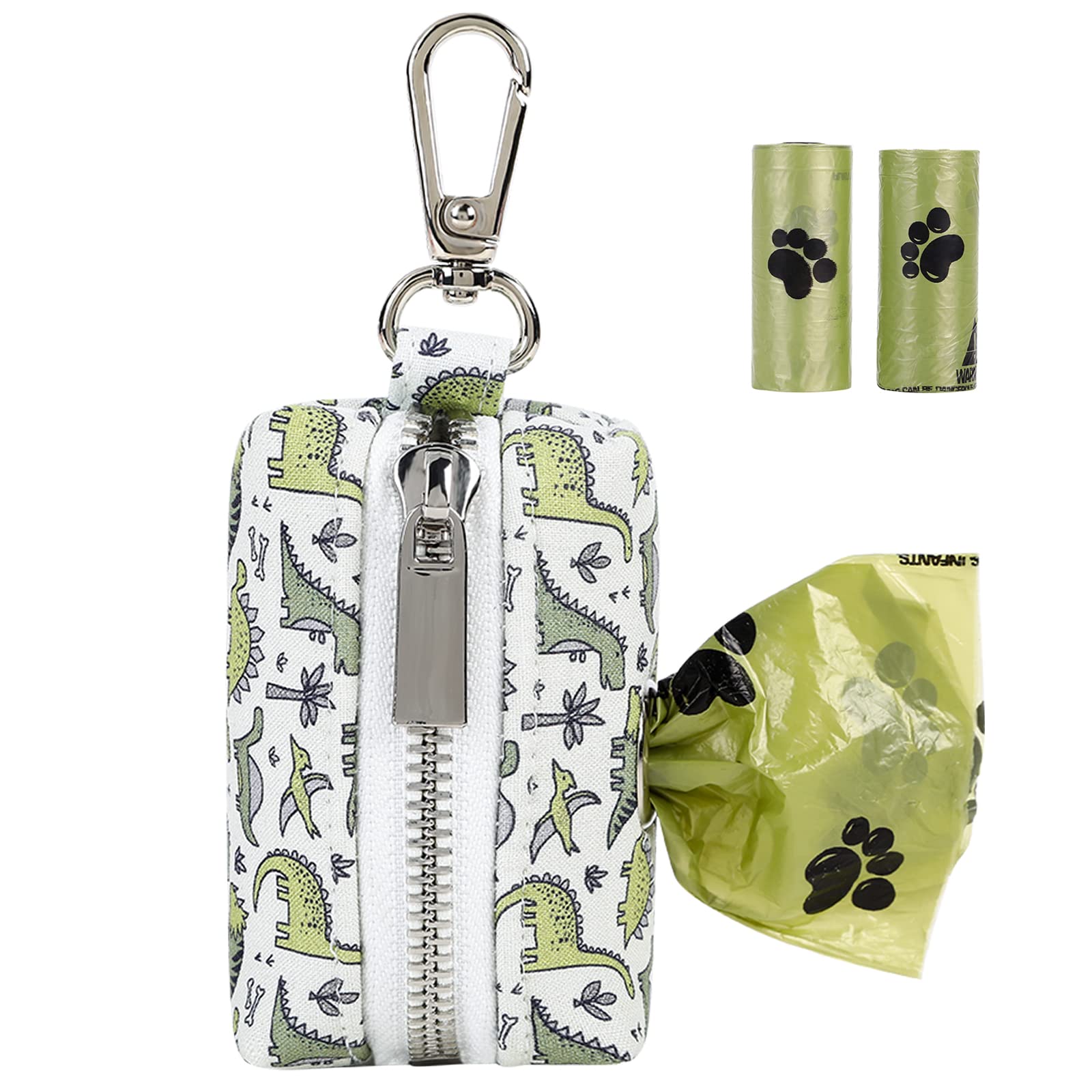 Aring Pet distributeur dinosaure pour sacs déjections, accès rapide lors des promenades.