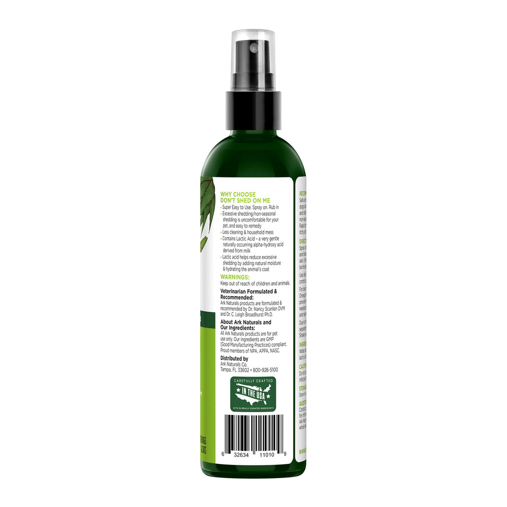 Formulation naturelle avec aloe et acide lactique pour hydrater le pelage