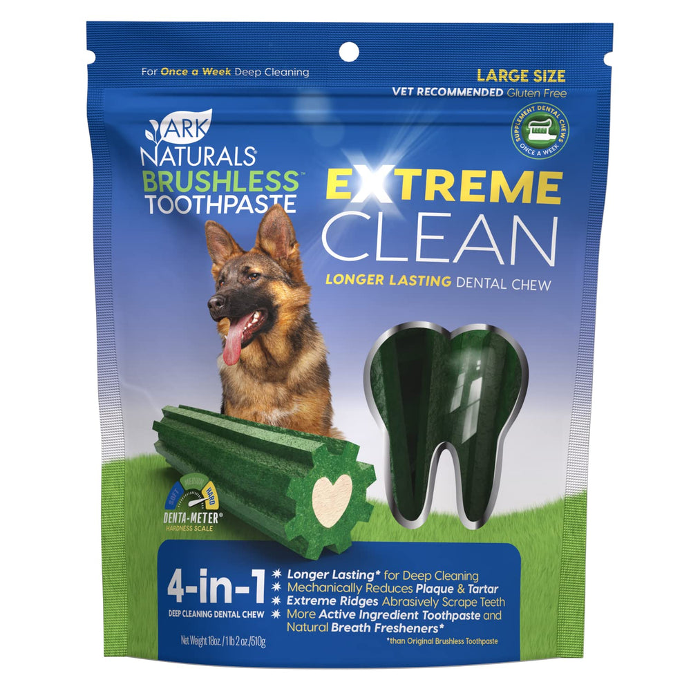 Ark Naturals Extreme Clean: os dentaire pour gros chien nettoie en profondeur et rafraîchit l’haleine.