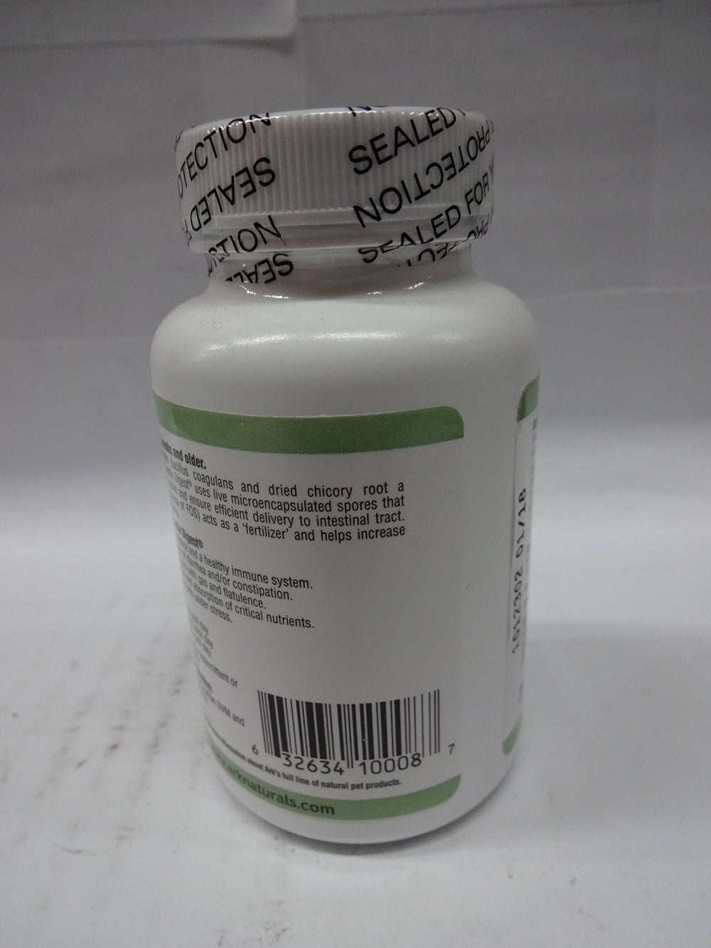 Étiquette Ark Naturals Gentle Digest – dosage clair et utilisation.