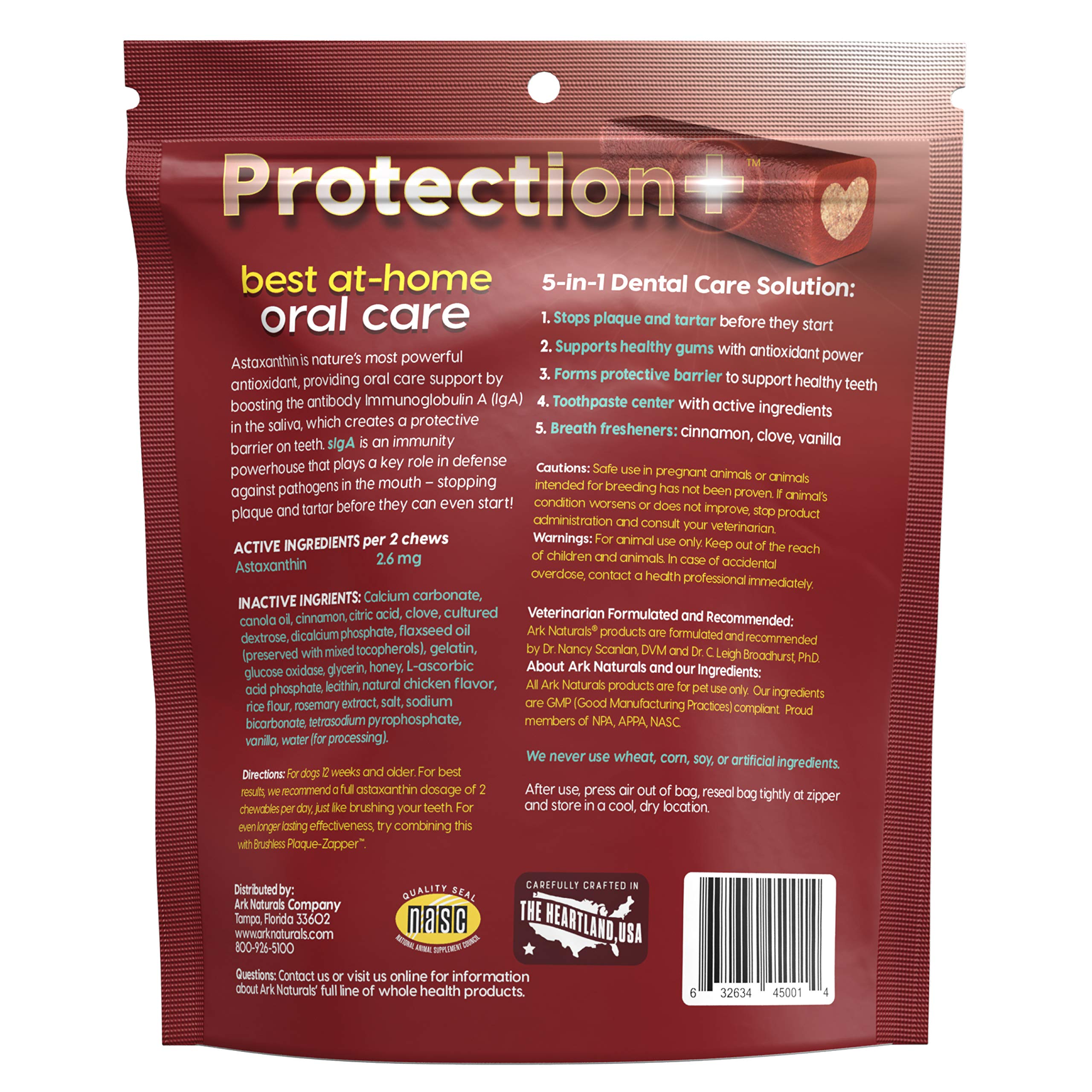 Centre pate dentifrice visible dans chaque bouchée Protection Plus pratique et efficace.
