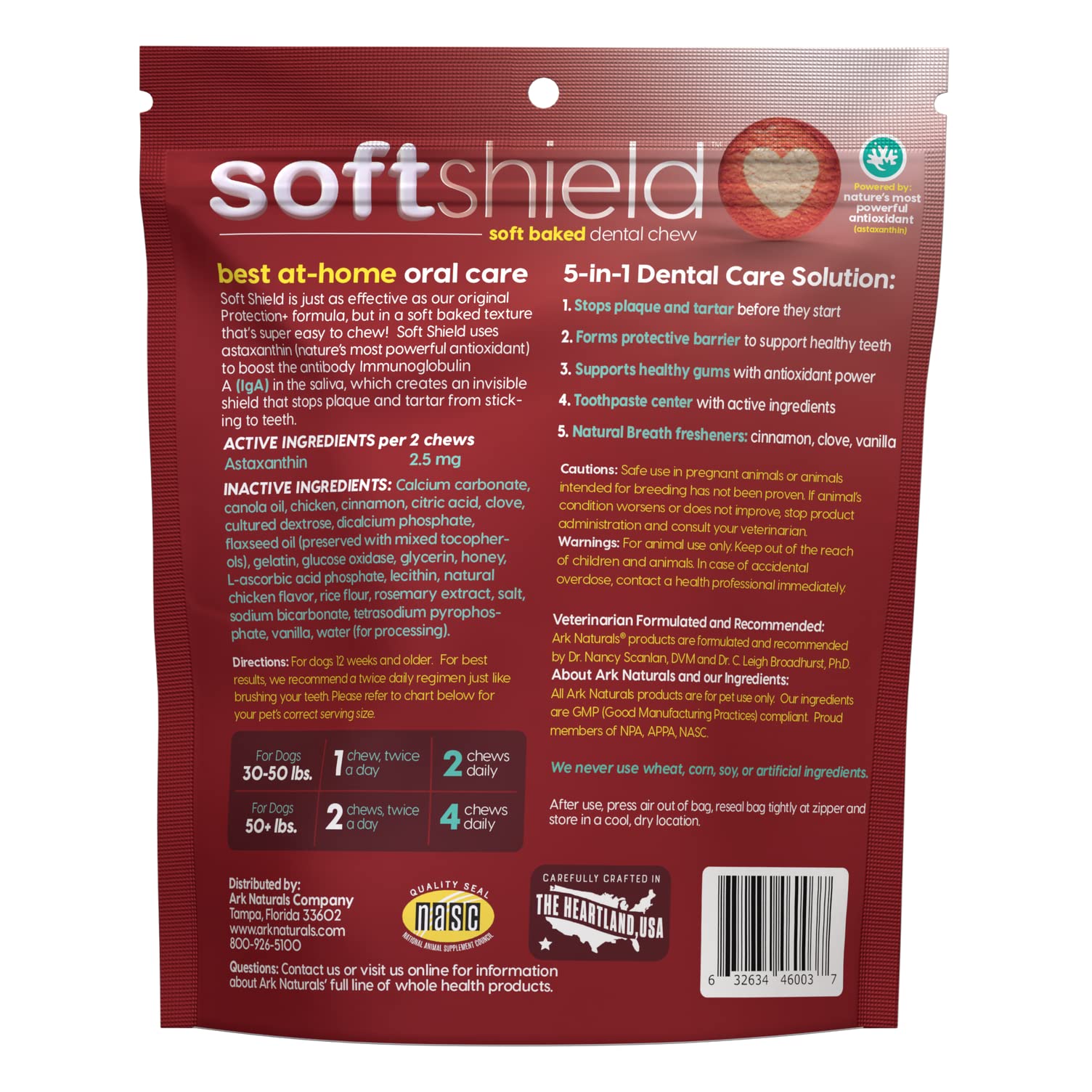 ARK Naturals Soft Shield: centre de dentifrice pour chien, action polissage