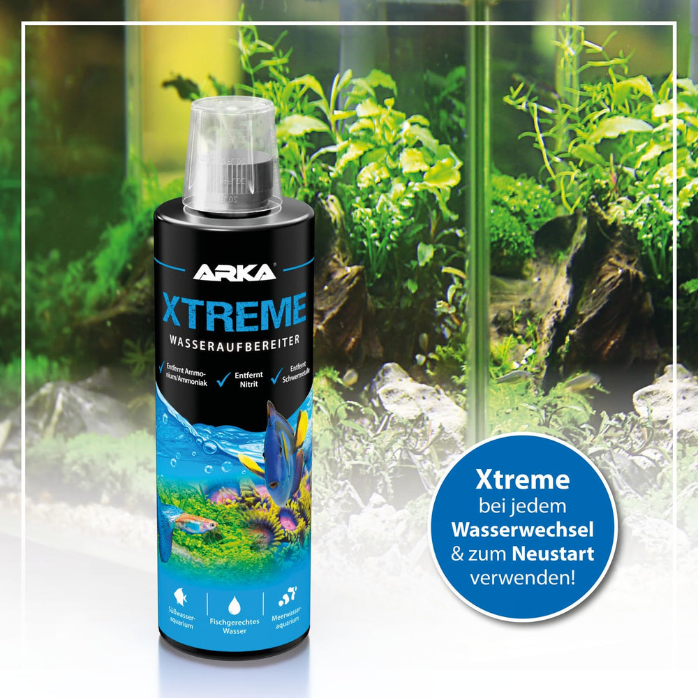 ARKA Microbe-Lift XTA16: eau d’aquarium plus claire après traitement possible.