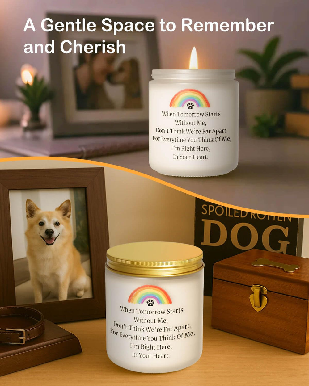 ARLYPET détail flamme et cire de soja, ambiance douce