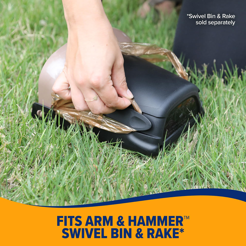 Arm & Hammer sacs-poubelle grande capacite: permet de nettoyer tout le yard sans changer.