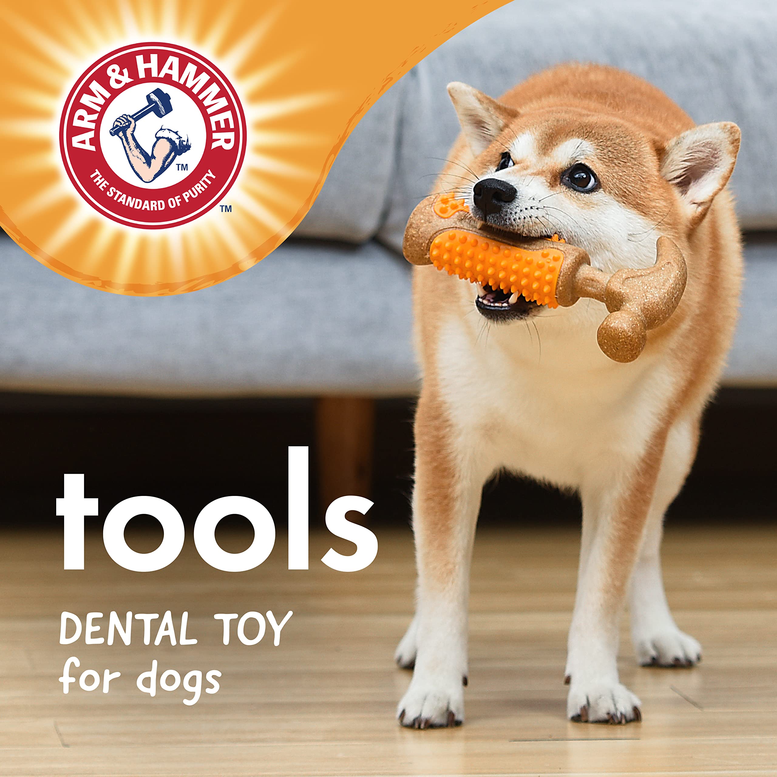 Arm & Hammer: bicarbonate de soude intégré, aide à absorber les odeurs pendant la mastication.