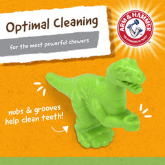 Arm et Hammer Denta-Saurus T-Rex de taille adaptée, environ 10 cm sur 17,5 cm