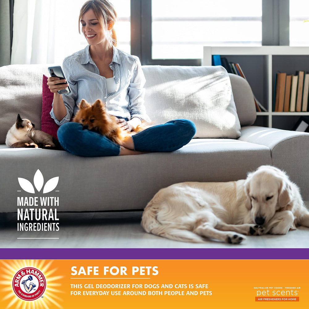Arm & Hammer Pet, billes-gel lavande pour buanderie, odeurs gérées sans électricité.