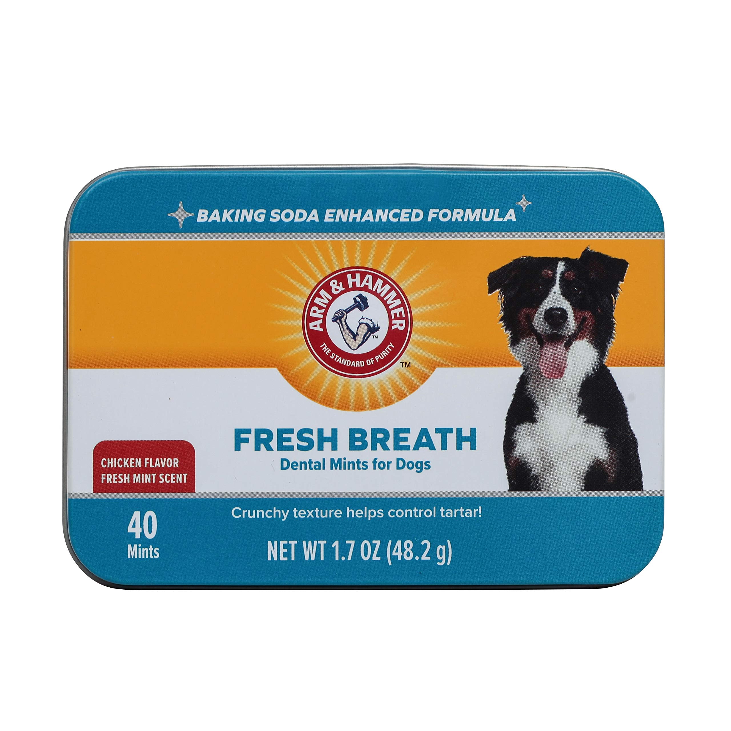Arm & Hammer pour animaux, emballage pratique des pastilles dentaires pour chien.