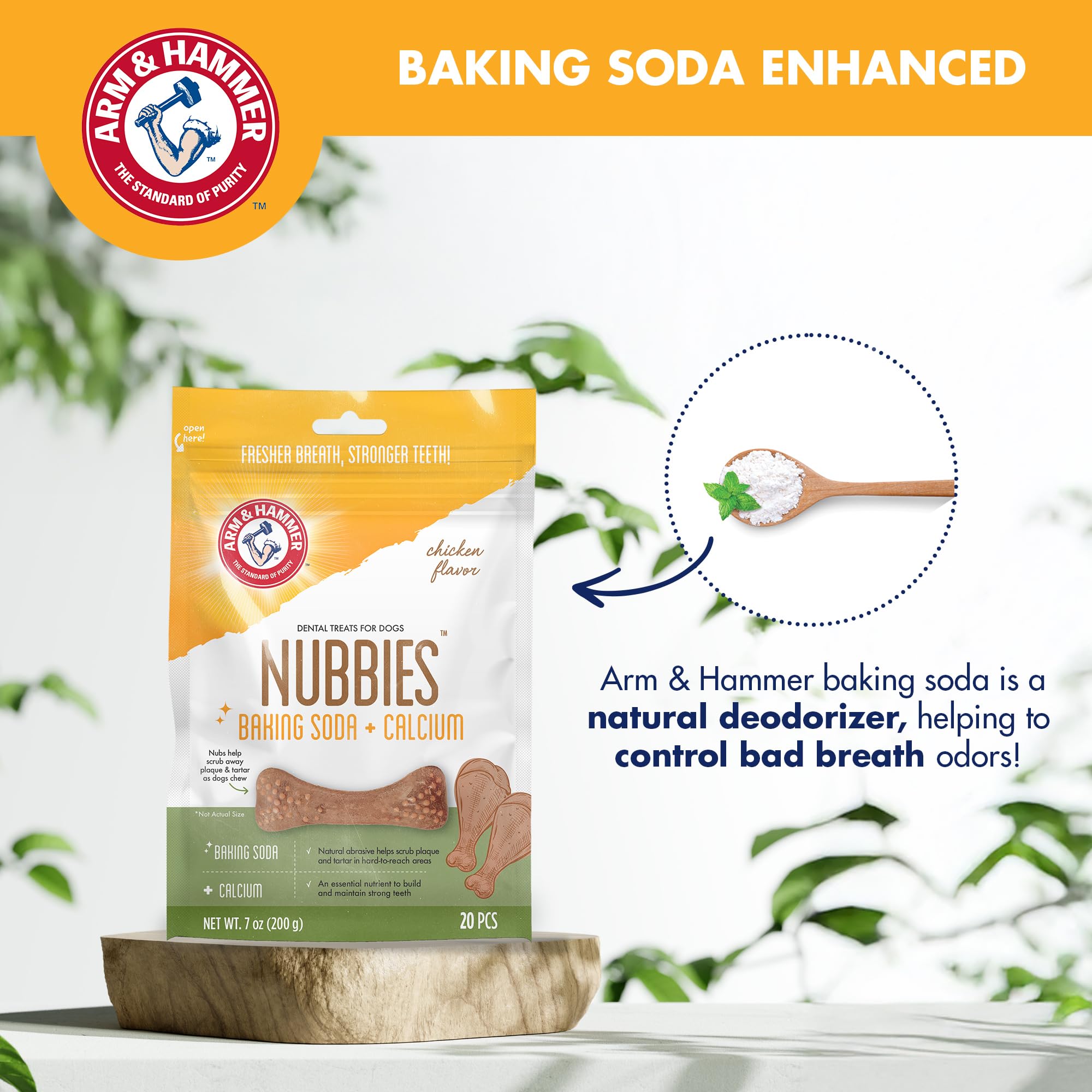 Arm & Hammer Nubbies goût poulet stimulant la mastication et la durée.