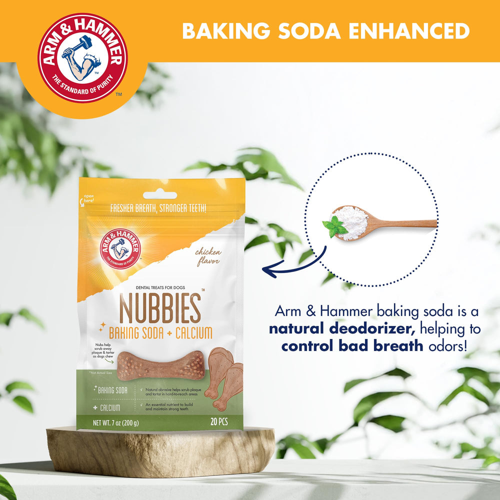 Arm & Hammer Nubbies goût poulet stimulant la mastication et la durée.