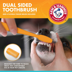 Accessoire doigt-brosse Arm & Hammer pour chiens démarrage en douceur