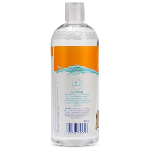 Arm & Hammer additif dentaire pour eau de chien, utilisation sans brossage facile.