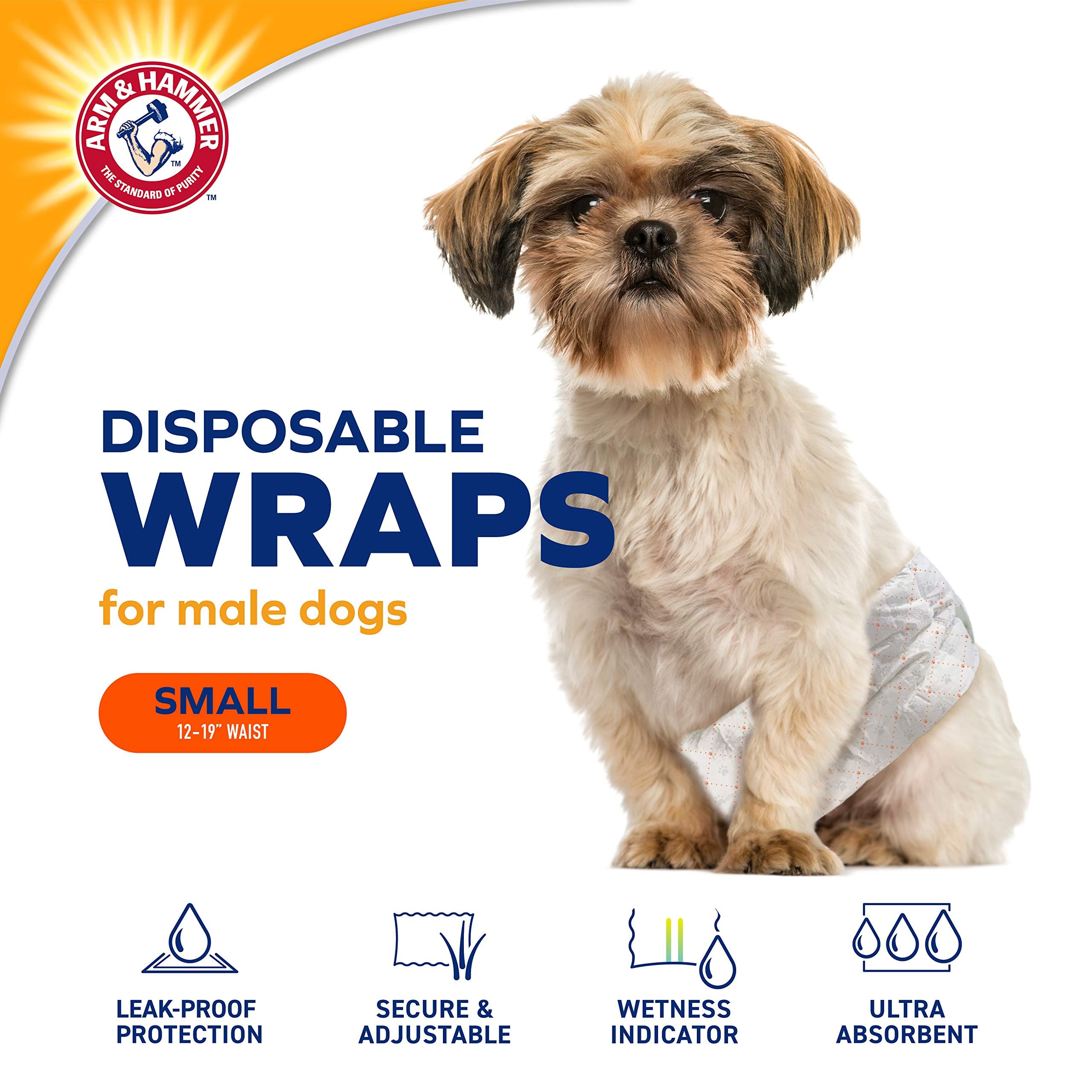 Arm & Hammer: bande ventrale taille 12-19 pouces pour chien mâle.