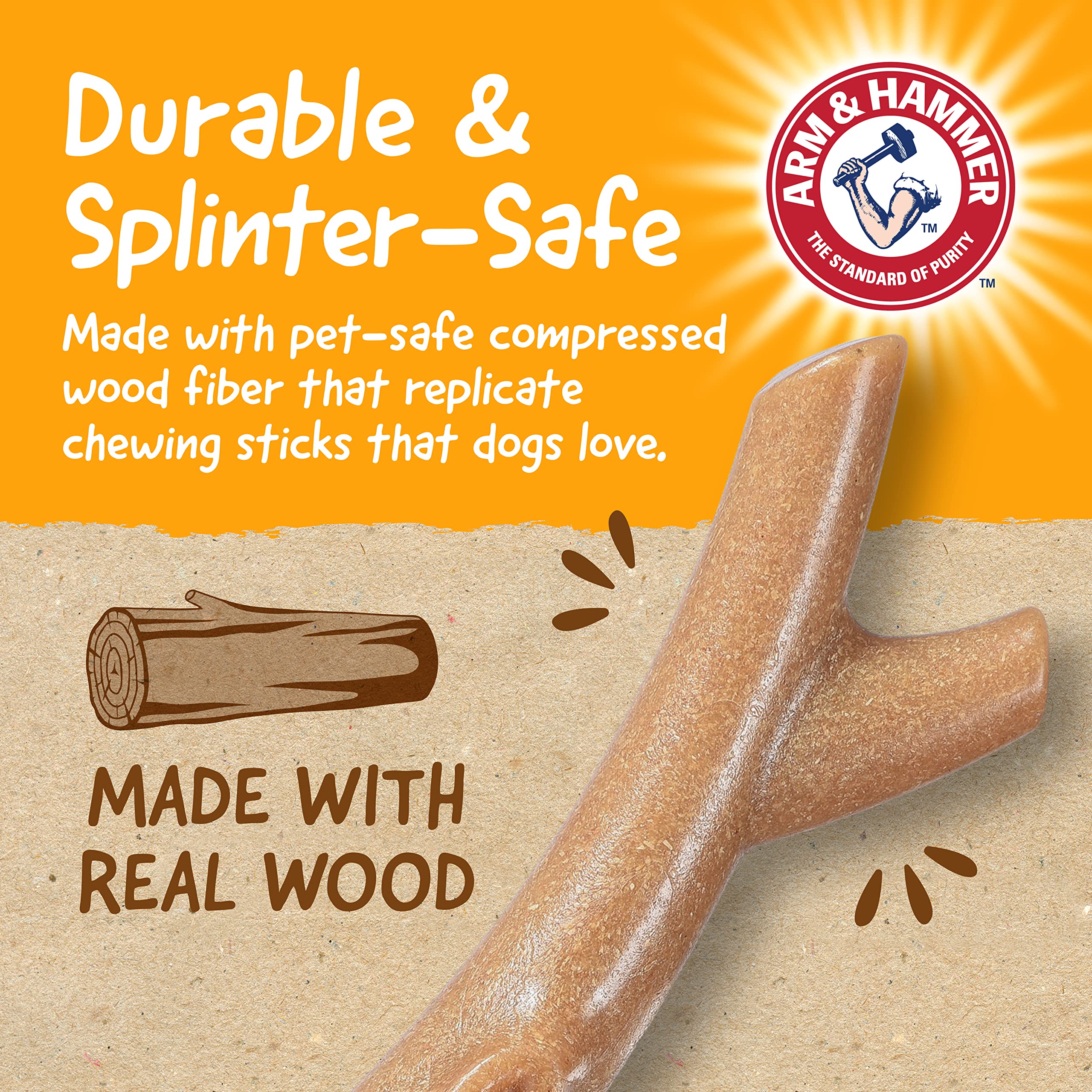 Arm & Hammer Barkies infusé bicarbonate de soude pour neutraliser les odeurs