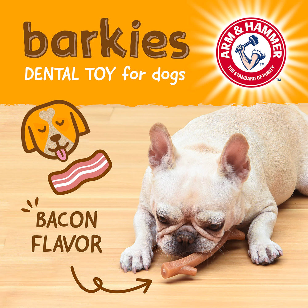Arm & Hammer Barkies Branche bois bacon 8 po, prise facile pour chiens variés.