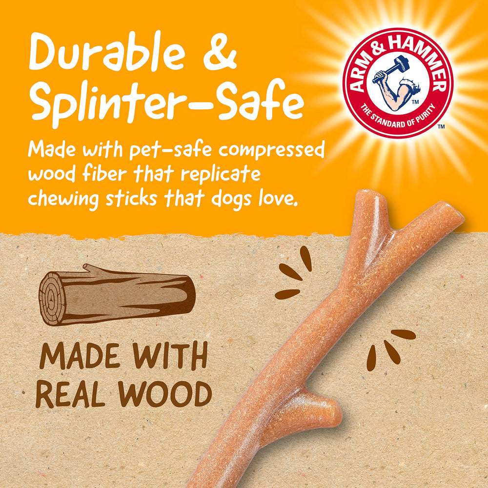 Arm & Hammer Barkies Branche bois bacon 8 po, goût bacon apprécié.